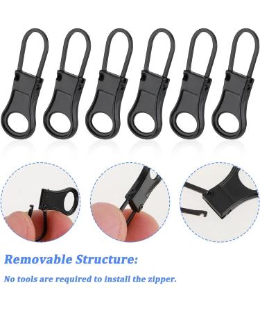 12 Universal Zipper Pulls - Durable Zipper Repair & Replacement for Suitcases & Clothing - Buy Online on GoSupps.com