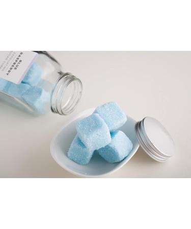 Blue Raspberry Sugar Scrub Cubes - Exfoliating Body Scrub with Shea Butter & Aloe Vera | 18 Single Use Cubes (16oz - Buy Online on GoSupps.com