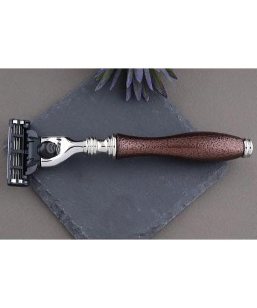 Complete Vintage Style Men's Shaving Set - Synthetic Brush Triple Edge Razor Engraved Bowl & Soap | Free Alum Stick Pencil - Buy Online on GoSupps.com