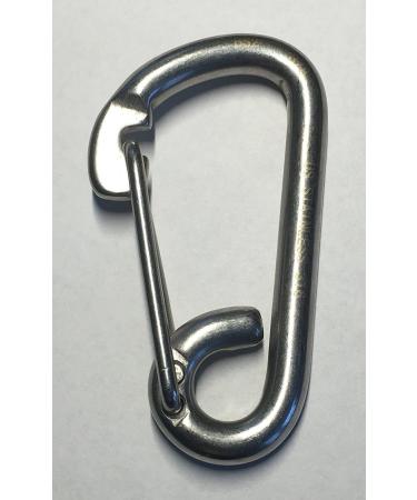 2 Pieces Stainless Steel 316 Spring Hook Carabiner 3/8" (10mm) Marine Grade Safety Clip - Buy Online on GoSupps.com