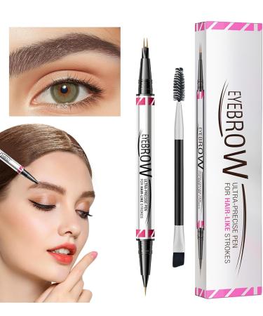  brooksnaji Curved eyebrow pencil curved eyebrow pen | 2-in-1 smudge-proof eyebrow pencil and eyeliner pen | Eyebrow pen for girlfriend wife friend - Buy Online on GoSupps.com