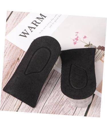 FOMIYES Silicone Shoe Lifts for Men & Women - Comfortable Insoles for Height Increase & Support - Perfect Plantar Support Inserts - Black Half Pad - Buy Online on GoSupps.com