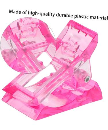 Mikinona 72 Pcs Nail Clip Extension Clamp Nail Binder Clips Manicure Extension Finger Nail Extension Clips Nail Tip Clips Clamps Heavy Duty Nail Dip Kits Equipment Plastic Crystal White 4X3X2CMx6pcs White Pinkx6pcs - Buy Online on GoSupps.com