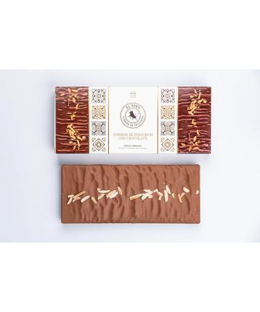  El Toro El Toro - Polvor n Nougat Bar El Toro - Praline chocolate coating - 240 grams - Galician pastry and sweets - Handmade products - Christmas sweets - traditional recipe - Buy Online on GoSupps.com