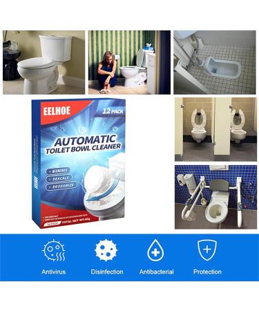 12Pcs in 1 Box Toilet Bowl Cleaner Tablets Automatic Toilet Tank Cleaner Tablets with Sustained-Release Technology Durable Household Cleaning Supplies for Deodorizing & Descaling#12pcs - Buy Online on GoSupps.com