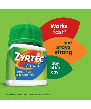 Zyrtec 24 Hour Allergy Relief Tablets 10 mg - 30 ct - Buy Online on GoSupps.com