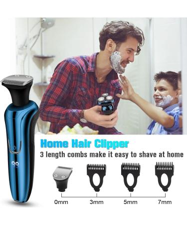 2024 Electric Razor for Men - 3D Rotary Waterproof Rechargeable LED Display Cordless Electric Shavers with Nose Hair Trimmer and Beard Trimmer -Portable Travel Shaver - Ideal Men's Grooming Gift - Buy Online on GoSupps.com