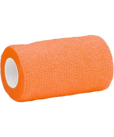 12Pcs Natural Latex Elastic Self Adhesive Bandage Wrap for Cows Dogs Horses - 10cm (Orange) - Buy Online on GoSupps.com