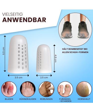 Buy Hedge Friend Toe Protection - Premium Silicone Toe Caps Set for Big & Small Toes - Anti-Bubble & Shear - 2024 Novelty 14er Multi-Set - Buy Online on GoSupps.com