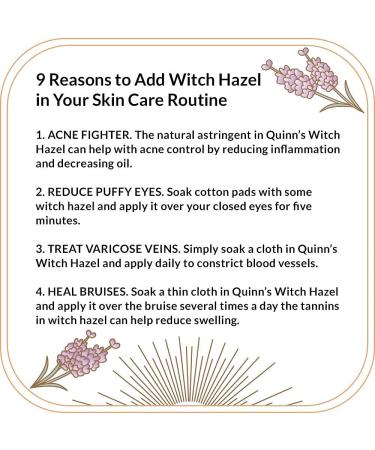 Quinn s Alcohol Free Witch Hazel Pink Grapefruit & Orange Rind 16 oz. & Quinn s Alcohol Free Witch Hazel Lavender16 oz. - Buy Online on GoSupps.com