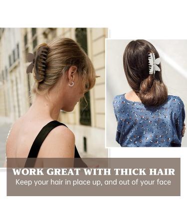 ACO-UINT 4 Pack Large Non Slip Butterfly Hair Claw Clips for Thick Hair - Strong Jumbo Clips for Styling Accessories - Buy Online on GoSupps.com