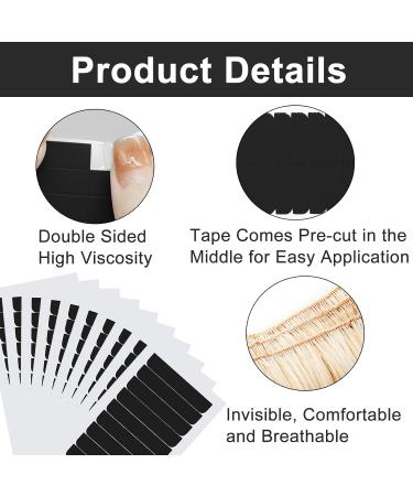 iwiio Hair Extension Tapes 240 Pieces Adhesive Replacement Tape for Hair Extensions Double Sided Adhesive Tape Extension Tabs Hair Tape Human Hair Extensions No Residue Beauty Tools - Buy Online on GoSupps.com