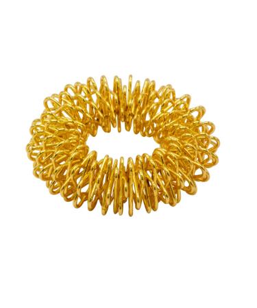 Chi -Enterprise - Premium massage ring for the finger |Anti -stress ring |Acupressure Ring - Anxiety Ring |Contents: 1x anti -stress ring (gold/tall) 1 ring (gold) gold