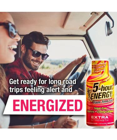 5-hour ENERGY Extra Strength Shots Strawberry Banana Flavor 1.93 fl Oz 20 Bottles - Buy Online on GoSupps.com