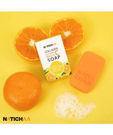 Buy NATICHAA Collagen & Vitamin C Brightening Soap - Moisturizing, Dark Spot Treatment, Vegan, Paraben & SLS Free - 3.52 oz (2 Bars) - Buy Online on GoSupps.com