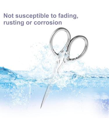 JIEYAO Small Eyebrow Scissors with PU Sheath Professional Grooming Scissors Moustache Scissors Facial Hair Scissors Straight Tip Stainless Steel Nose Hair Scissors for Men Women - Buy Online on GoSupps.com