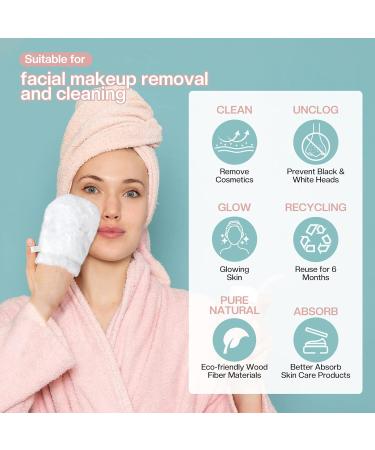 NAEILVOM Reusable Makeup Remover Cloth | Plant Fiber Towel for Deep Cleansing & Exfoliation | No Oil Prevents Whiteheads & Blackheads - Buy Online on GoSupps.com