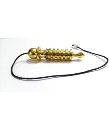 Jet Quality 6 Plate Ring Brass & Plated Metal Isis Pendulum - Healing Dowsing Tool A++ | Shop Internationally - Buy Online on GoSupps.com