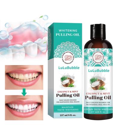 Coconut Pulling Oil for Teeth - Alcohol-Free Mouthwash with Tongue Scraper for Fresh Breath & Healthy Gums | Shop Internationally - Buy Online on GoSupps.com