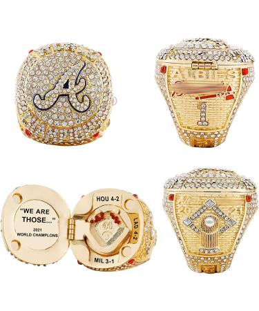 2021 Baseball Championship Ring for Atlanta Fans - Replica World Series Memorabilia for Men, Women, and Boys - Buy Online on GoSupps.com