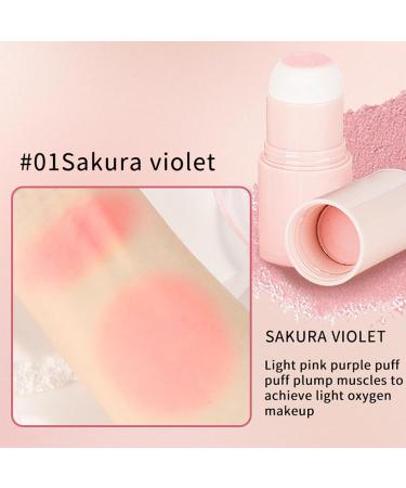 Makeup Blush Stick | Smooth Blush Wand with Sponge Head - Cheek Tint for Cheeks & Lip & Eyeshadow Makeup Easy Application Natural-Looking Face Makeup 1.5g Wobblo - Buy Online on GoSupps.com
