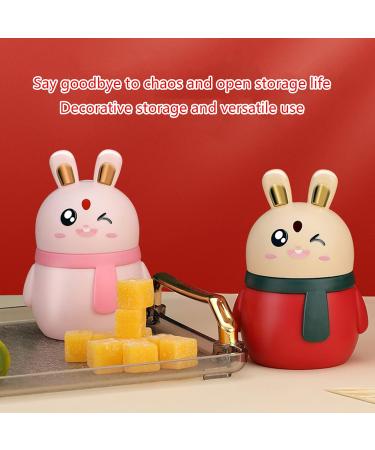 Luofeng Cute Rabbit Toothpick Holder - Automatic Press Type Container for Home & Restaurant - Durable PP Material - International Shipping Available - Buy Online on GoSupps.com