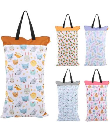 Hztyyier Hanging Wet Dry Cloth Diaper Bag - Large Capacity Reusable Diaper Pail Bag 15.8 x 27.6inch for Cloth Diapers or Laundry - Buy Online on GoSupps.com