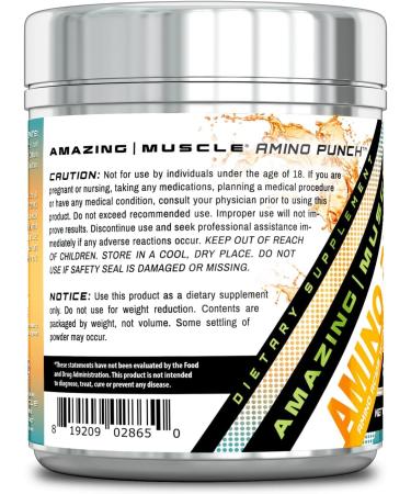 Amino Punch 5500 Mg Amino Acids Supplement - 30 Servings Pineapple Flavor | Best Value for International Shipping - Buy Online on GoSupps.com