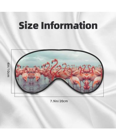 Red Flamingos Beach Sleeping Mask Unisex Soft Comfortable Light Blocking Eye Mask - Buy Online on GoSupps.com