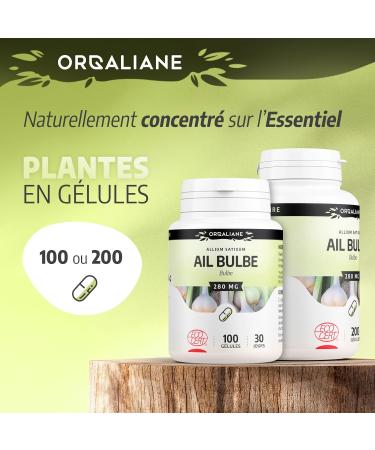 Organic Garlic - 200 capsules 280 mg - Buy Online on GoSupps.com