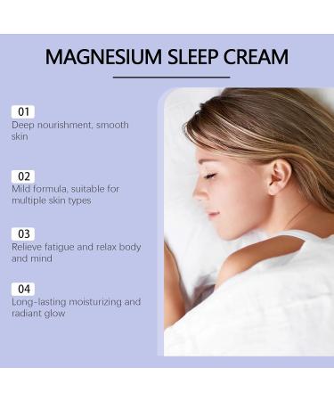 Magnesium Sleep Cream 50g: Enhanced with Rosemary for Deep Relaxation Soothes Muscle Tension Improves Sleep Quality - Buy Online on GoSupps.com