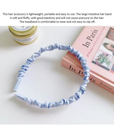 5 Pieces Of Hair Ties 1 Piece Of Hair Band Girl'S Hair Tie Plaid And Polka Dot Hair Ties Blue Hair Rope Hair Accessories Ponytail Hair Accessories Soft And Fluffy Hair Ties - Buy Online on GoSupps.com