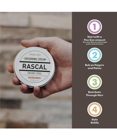 Edgars Edge Grooming Cream - Natural Shine & Hold | Beeswax & Castor Oil | TSA Friendly (3.4oz) - Buy Online on GoSupps.com