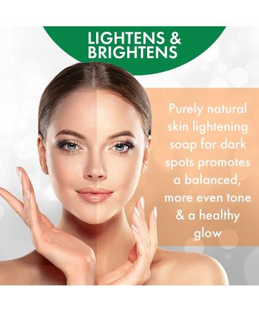 Kojic Acid & Turmeric Soap Bar for Face & Body - Even Tone, Bright Complexion - Made in USA (4 oz x 3) - Buy Online on GoSupps.com