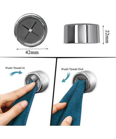 6x Aot Adhesive Hooks & 2x Towel Holders - Silicone Wall Hooks for Bathroom & Kitchen - Self-Adhesive Key & Razor Holders in 3 Colors - Buy Online on GoSupps.com