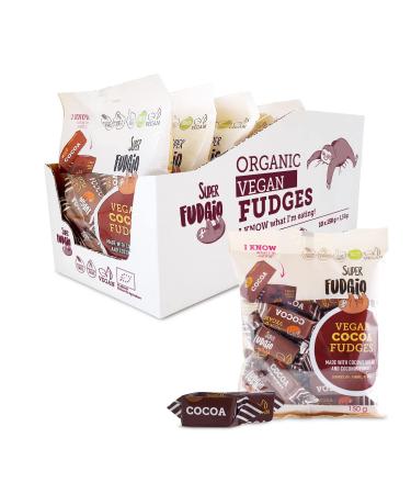 Super Fudgio Bio Bonbons cocoa - vegan and gluten -free without palm oil - with 100% organic coconut milk and coconut sugar |10 x 150g multipack