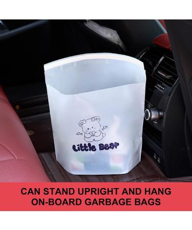 Garbage Bag for Car Adhesive Waterproof Leakproof Garbage Bag | Bear Pattern Trash Bag for Kitchen Bedroom Stand-up Vomit Bag for Camping Travel Azsul - Buy Online on GoSupps.com