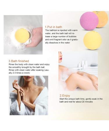 Luxury Bath Bombs Gift Set - 6 Natural Essential Oil Bubble Bombs for Relaxation & Skin Moisture | Perfect Spa Gifts for Moms Girlfriends & Kids - Buy Online on GoSupps.com