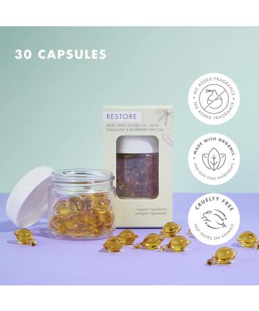Restore Protecting Moisturizer - Hydrating Squalane Oil in 30 Individual Capsules for Nourished Protected Skin - Buy Online on GoSupps.com