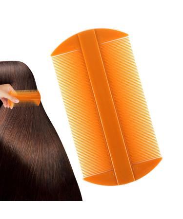 Peigne poux et lentes pour cheveux longs et pais Peigne dents fines double face pour liminer les pellicules les poux et les puces