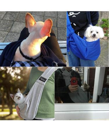 Cuby Pet Shape Turnable - Soft Hands-Free Carrier with Side Pockets for Small Dogs Puppies Cats & Rabbits - Gray 1 Pack - Buy Online on GoSupps.com
