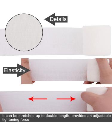 BQTQ 2 Inch Cohesive Bandage Wrap Tape - Self Adherent Stretch Wrap for Ankle Sprains - Ideal for Human and Animals - White (8 Rolls) - Buy Online on GoSupps.com