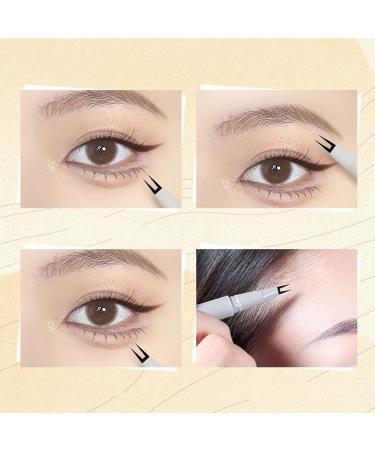 Double Tip Lower Eyelash Pencil Waterproof Double-Tip Eyelash Pencil Waterproof Liquid Eyeliner (3PCS-Black) - Buy Online on GoSupps.com