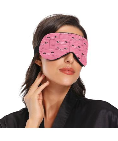 WELLDAY Pink Cute Pig Sleep Mask - Soft Comfort Blindfold for Men and Women - Buy Online on GoSupps.com