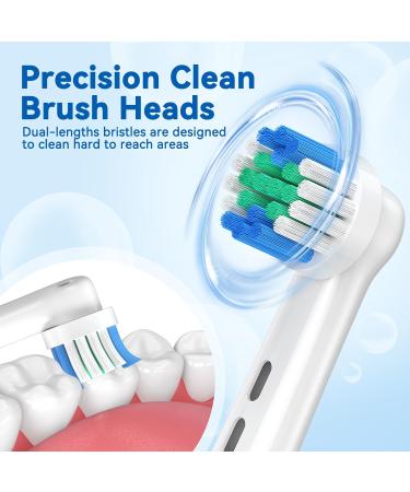 Anjocare 16 Pack Replacement Brush Heads for Oral-B | Compatible with Braun Per1000/3000/7000 | Rechargeable Toothbrush Heads - Buy Online on GoSupps.com