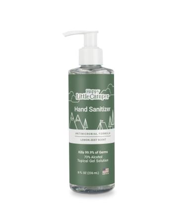 Happy Little Camper USA Made with Moisturizing and Antimicrobial Formula Hand Sanitizer 8.5 Fl Oz