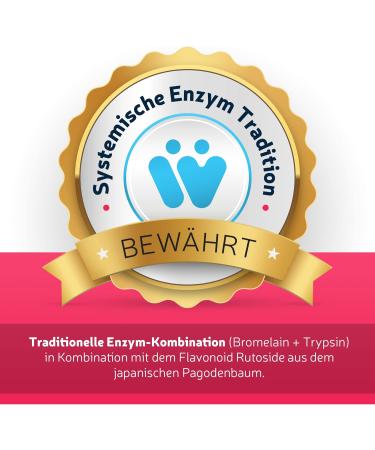 Buy Enzyme Complex Classic - High Dose Bromelain Trypsin & Rutoside | 60 Capsule Monthly Supply | Best Systemic Enzyme Formula for Digestive Health - Buy Online on GoSupps.com