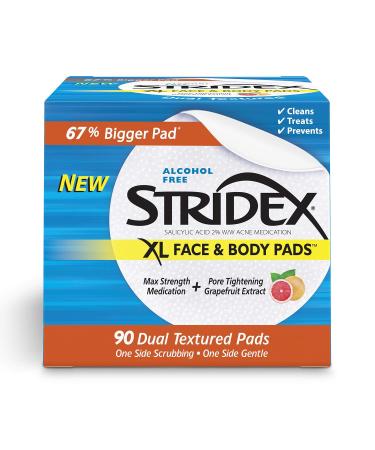 Stridex XL Face Body Pads 90 Count