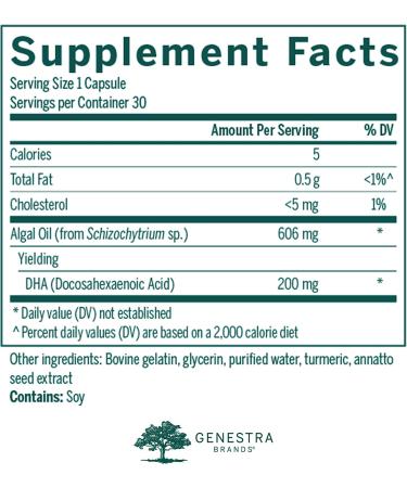 Genestra Brands Super Neurogen DHA | Memory & Cognitive Support | 30 Capsules - Buy Online on GoSupps.com