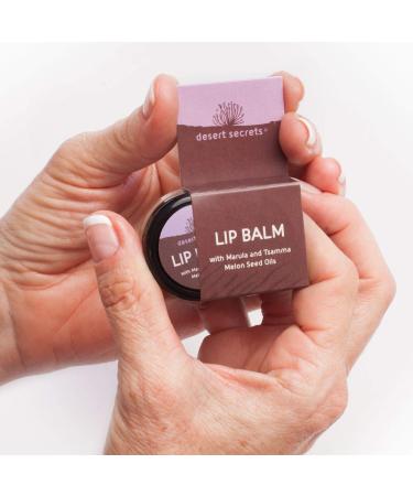 Desert Secrets Lip Balm | Natural Lip Care with Marula Oil & Beeswax | Moisturize & Protect Dry Lips - 10g - Buy Online on GoSupps.com